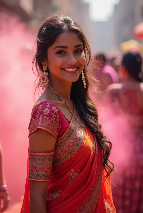 Nepali sexy woman holi