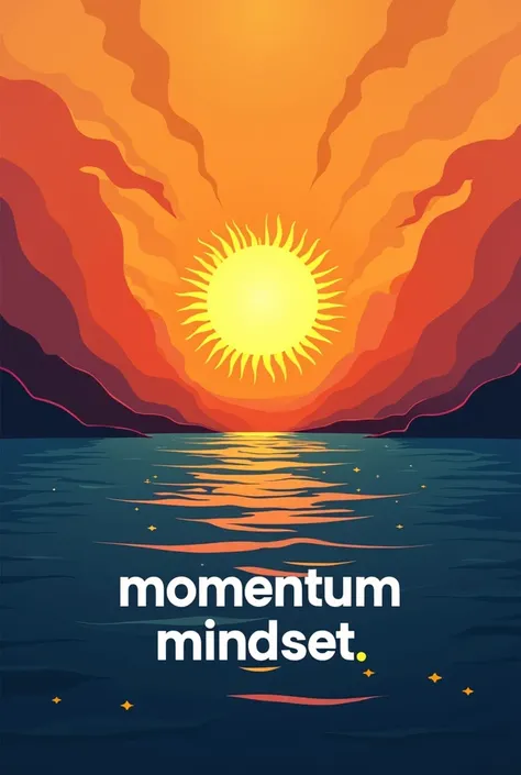 Design Elements:Incorporate a symbol like an arrow or a rising sun. You can find icons in the tool’s library or upload your own. Text it momentum Mindset 