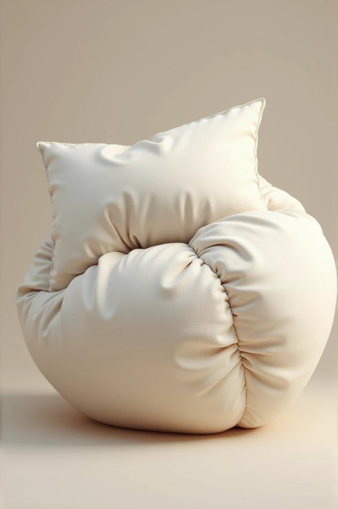 a pillow is too full and starts to bulge out from its casing