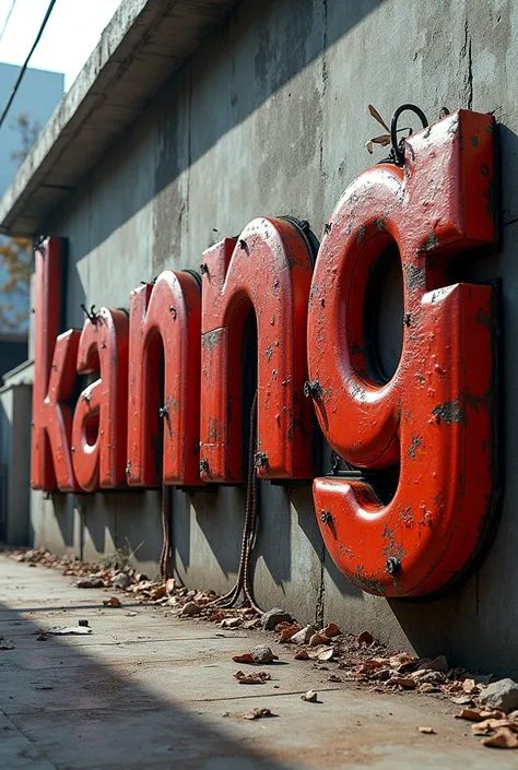 kanng in super realistic bomb letters on the streets