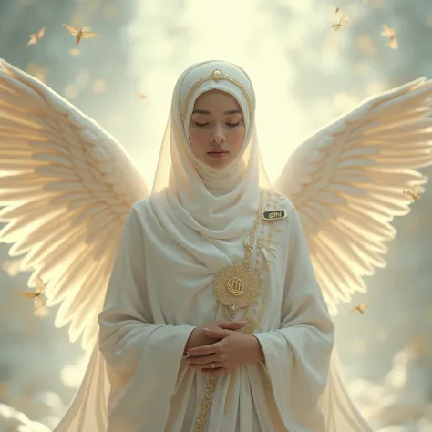 ((Angel)). ((wearing the hijab)). ((Name Tag Ghi)(.