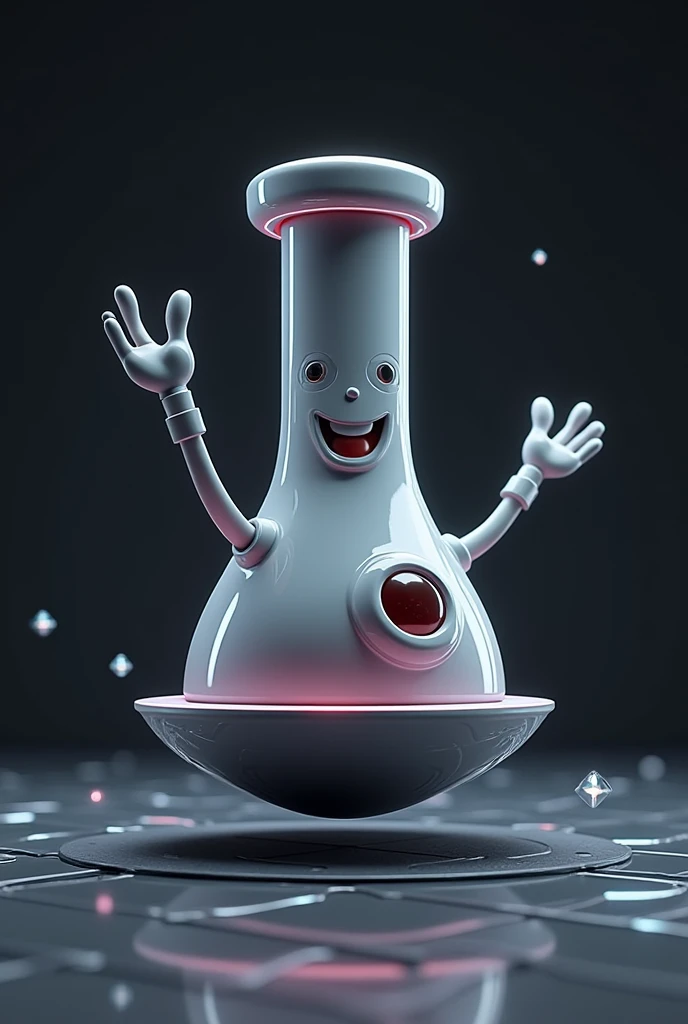 design a 3d anti-gravity bong character logo for the clothing company l.i.f.t. clothing