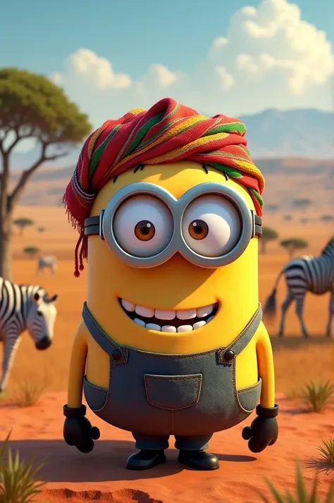 Create an image of Kenya as a minion 