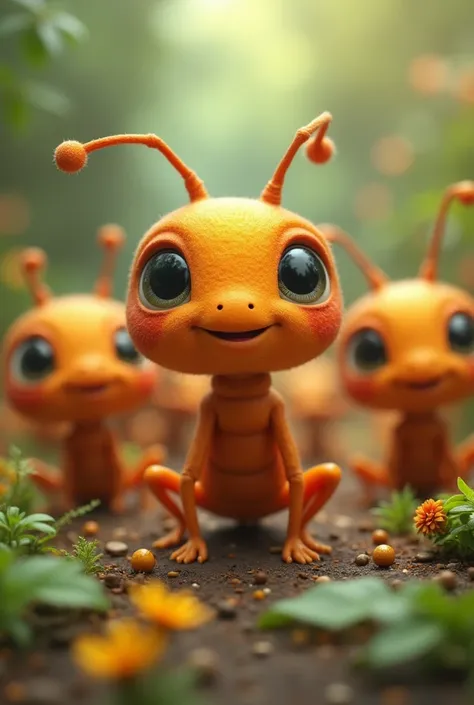 ants with cute and adorable faces 