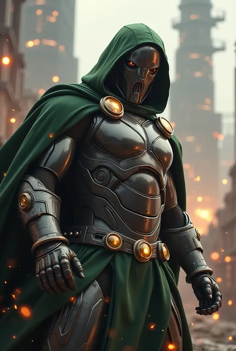 Robot Downey jr aka rdj as doctor doom fight with Avengers 