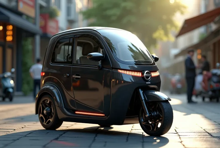 Nissan&#39;s new tuk-tuk、Shallow depth of field、(masterpiece:1.3) (最high quality:1.2) (high quality:1.1)、Cinematic Light, ((Cinema Lighting),(Natural light),(High level of artistry),(artistic),(Indistinguishable quality from the real thing),RAW Photos,Genu...