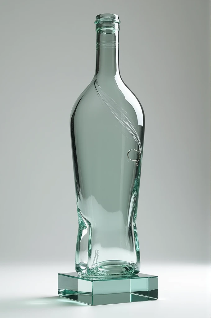 Trophy with the shape of bottle