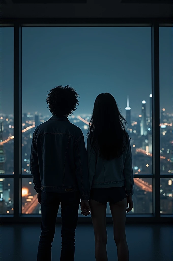 You can recreate an image like the last scene of "The Fight Club" Turning your back and facing a large window with a view of the night and the city, seeing a couple of explosions in the background, The only difference is that Marla is a girl with long blac...