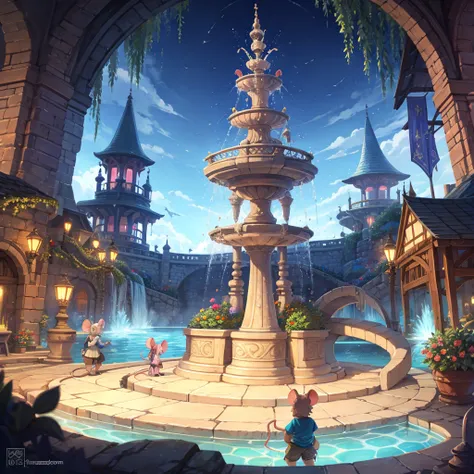 splish fountain , Mouse Kingdom