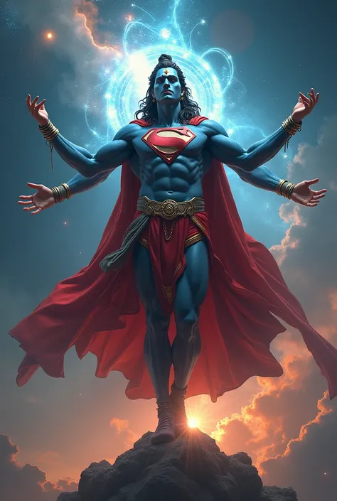 Lord Shiva as Superman 
