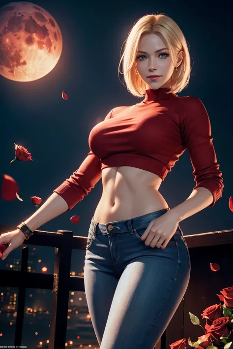 KOF,King of Fighters,Blue Mary,Blue Eyes,Blonde Hair,Medium Hair,Beautiful white skin,Photorealistic,Ultra HD,high quality,masterpiece,Digital SLR,Detailed details,Intricate details,Anatomical basis,Depicted in detail,A detailed face,Realistic skin texture...