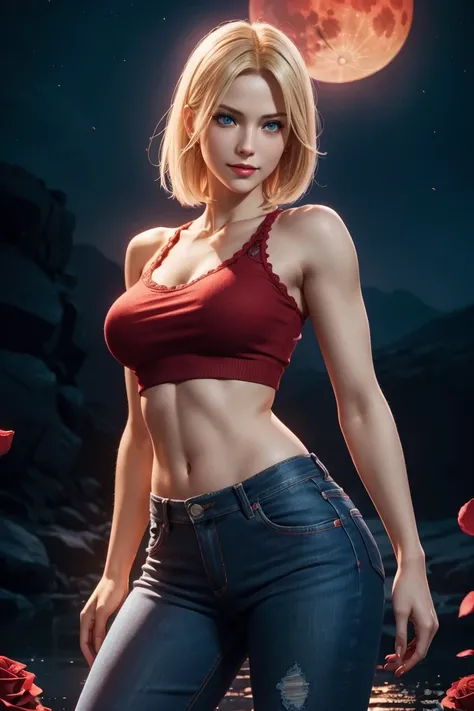 KOF,King of Fighters,Blue Mary,Blue Eyes,Blonde Hair,Medium Hair,Beautiful white skin,Photorealistic,Ultra HD,high quality,masterpiece,Digital SLR,Detailed details,Intricate details,Anatomical basis,Depicted in detail,A detailed face,Realistic skin texture...