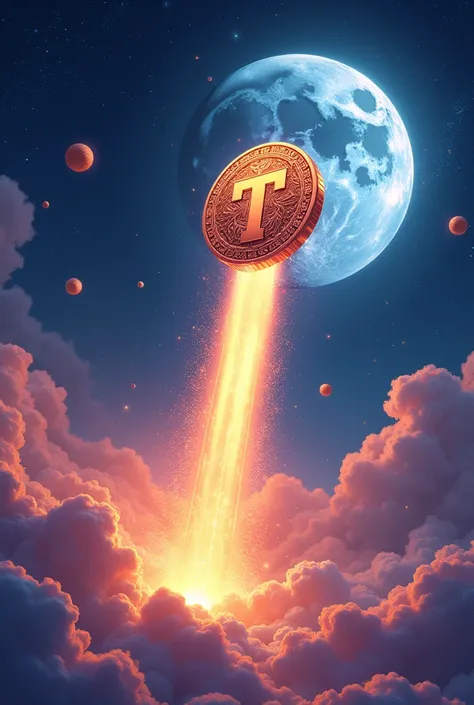 Toshi coin to the moon