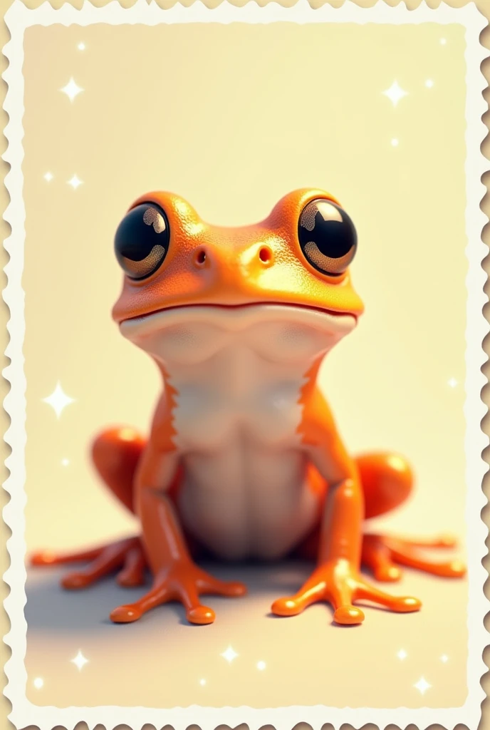 A frog, cute frog, baby frog, frog stamps, stamps, solid background, high quality, 8k, detailed, photorealistic, hyper detailed, intricate details, cinematic lighting, soft lighting, pastel colors, warm tones, minimalist, clean, simple, elegant.