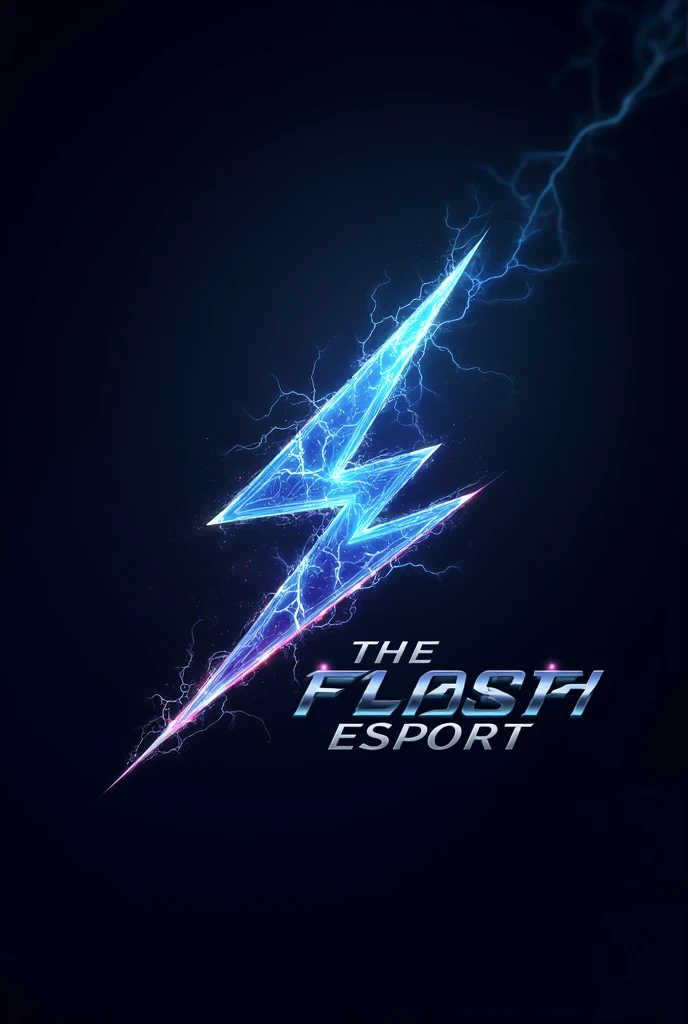 Create an esports logo with a lightning sword and the words &#39;The flash esport&#39; 