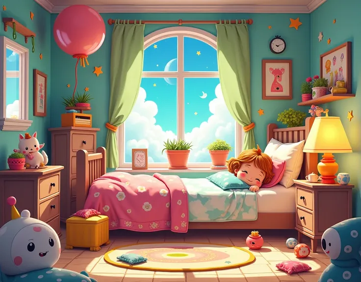 We need a wonderful bed room of Cartoon but usme cartoon bed room 