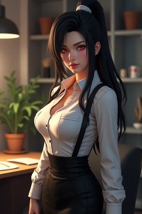 ((1girl, solo ,alone)), ((solo, 1woman, (tifa lockhart, final fantasy vii remake, *see description and examples*,black hair, long hair, red eyes, pink lipstick, woman, lipstick), Extremely detailed, ambient soft lighting, 4k, perfect eyes, a perfect face, ...