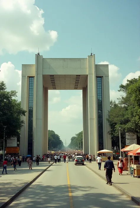 a photo of the entrance of the range, satellite city of Brasilia, In the year 1996
