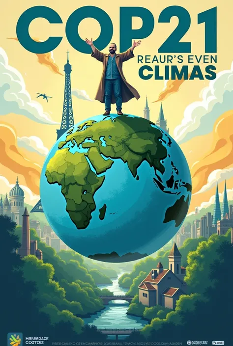 A poster advertising COP21 in Paris