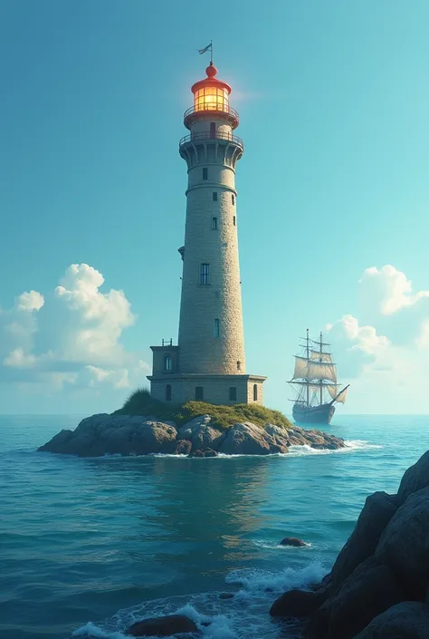 Let there be a lighthouse where the ship is on the ocean