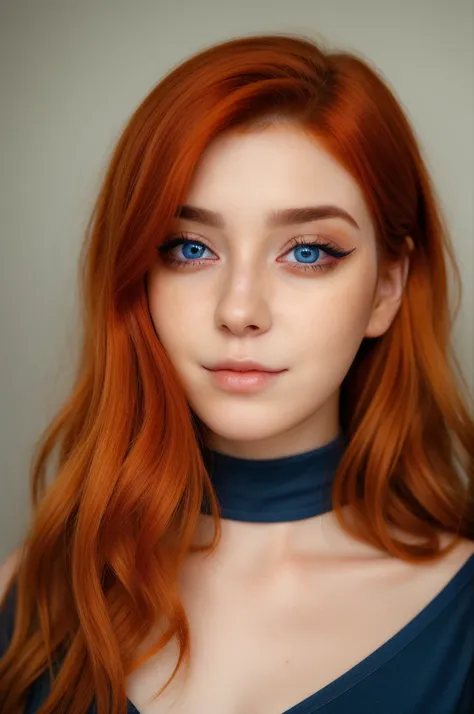 annitheduck, vivid eyes, ginger hair,