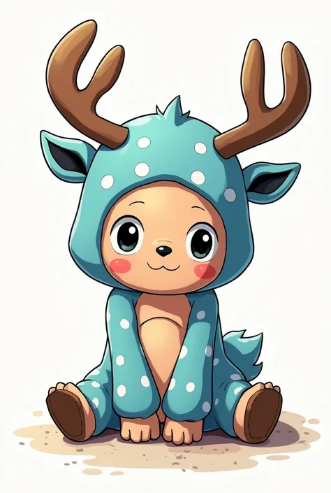 Image of Chopper from One Piece sitting down, manga version 