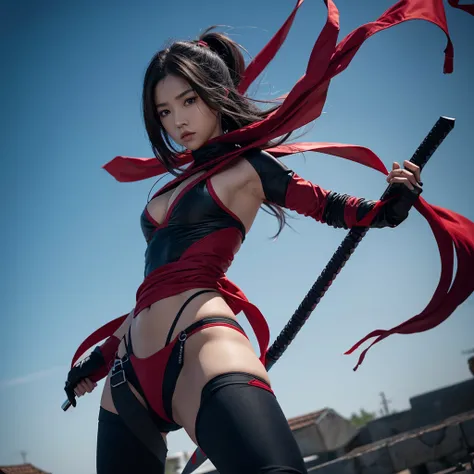 Ninja assassin dua blade red ora body