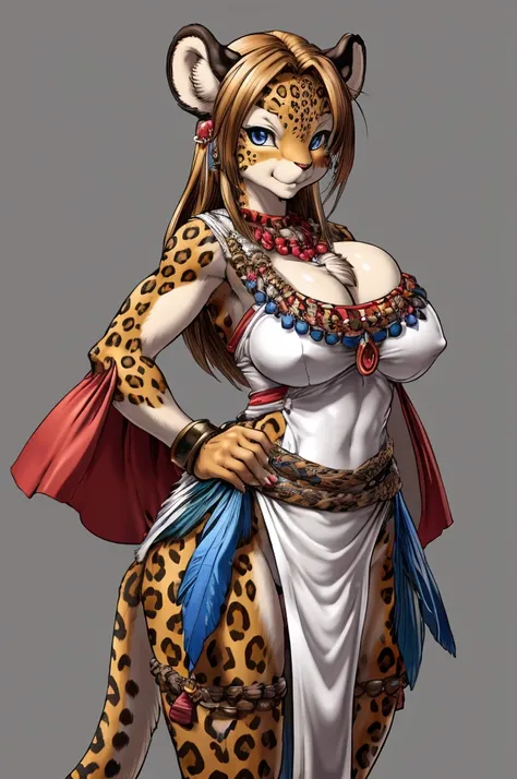 ((leopard)),best quality, furry female anthro, leopard girl,HD,sharp,beautiful and detailed,woman ((anthro)),1girl,Milf, mature woman,(look at viewer),by dr comet,by pochincoff, by jlullaby,by kingbang,by obui,by ZeroQrisu,by sparrow,by gmeen,tribal outfit...