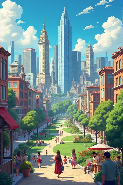 City animated 
