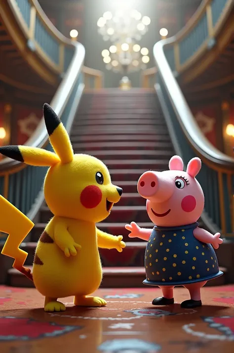 Pikachu e peppa pig no titanic