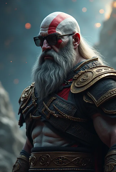 odin the allfather from god of war with sun glasses