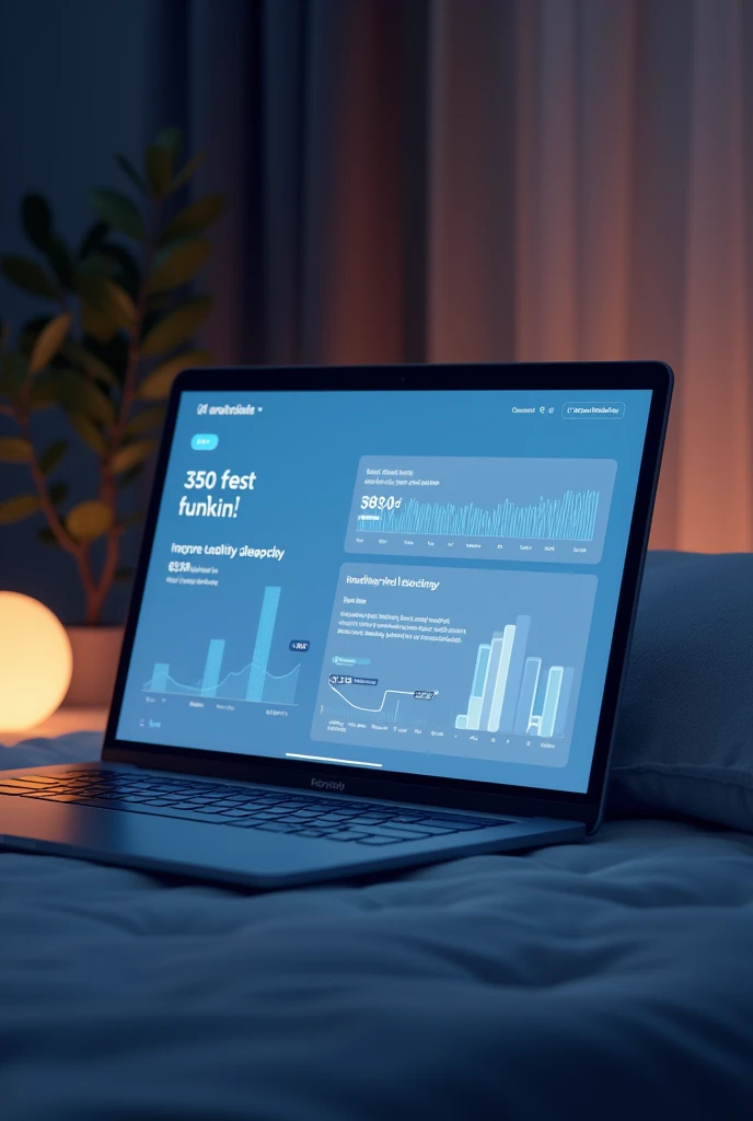 an image of a virtual application that provides recommendations and data about sleep