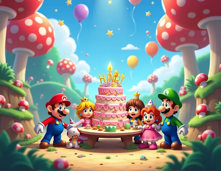 a Mario birthday party from the games