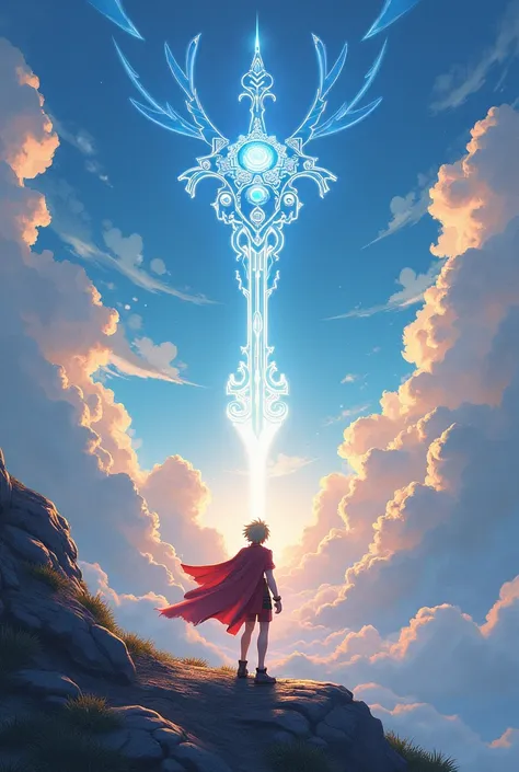 Kingdom hearts、Keyblade、sky、think、Light、Wind、Fantasy、Different world、Near future、cool、masterpiece