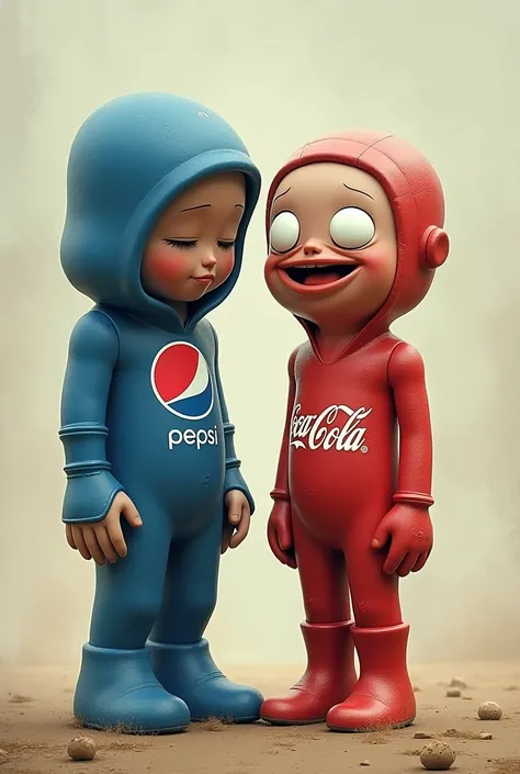 sad pepsi happy coca cola