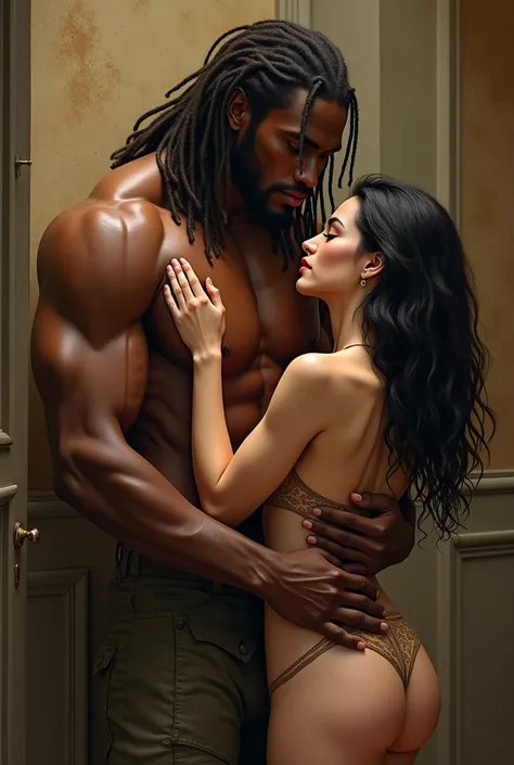 Jabulani kiss bee
Jabulani: Stands at an intimidating 6ft 10 inches when standing straight up. Dark, golden brown skin. Long, shoulder length dark brown hair in matted locs. Sharp canines. Dark eyes. Muscular body
Privates: Has a Thick, 7.6 inch shaft that...