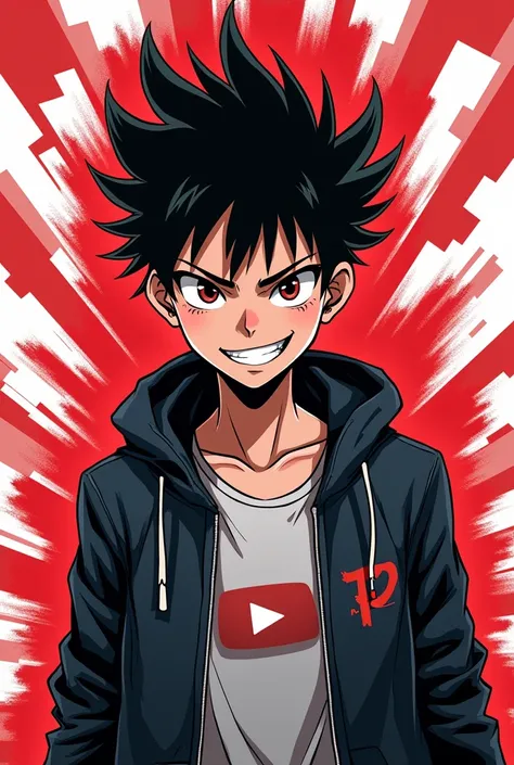 MAKE A ANIME CHARACTER A ATTITUDE BOY YOUTUBE LOGO COLOUR RAD AND YELLOW