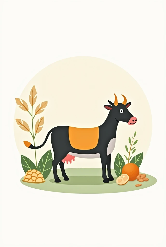 draw an icon of balanced animal feed