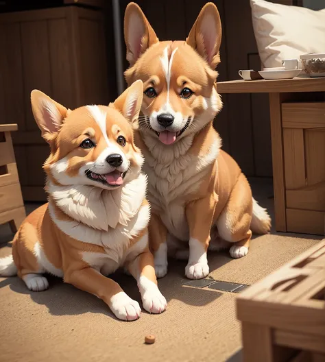 Playing Welsh Corgi