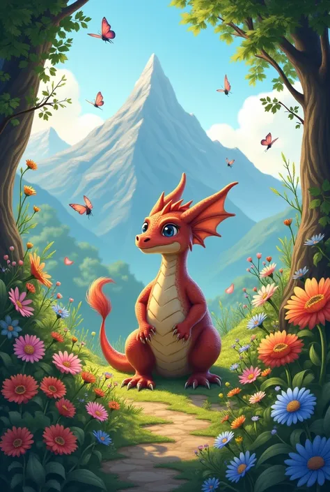 

The Dragon and the Magic Flower Once upon a time, In a distant kingdom, a little dragon named Drako. Unlike other dragons, Drako was neither feared nor fierce. He was a friendly dragon who loved flowers and butterflies.. He lived in a cave on top of a mo...