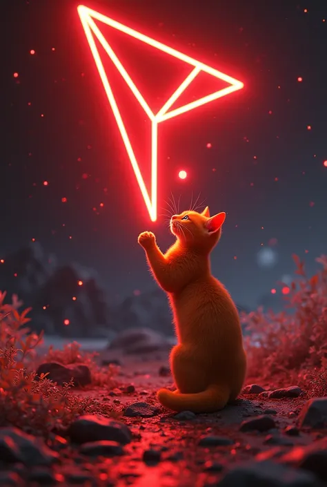 Use our cat $SUYA and the TRON logo to create the best fan art. Using orange colour for cat and red for tron logo, also show that it will go to the moon or it will pump