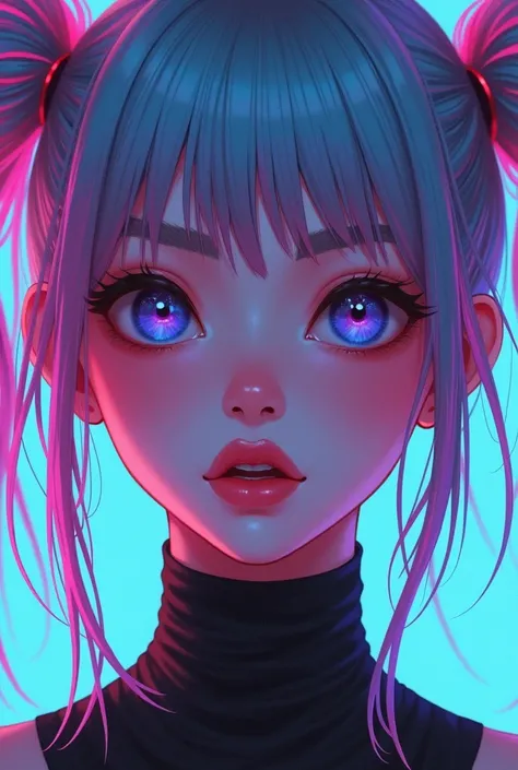 snthwve style, nvinkpunk Closeup face portrait of (((sks person))), smooth soft skin, big dreamy eyes, beautiful intricate colored hair, symmetrical, anime wide eyes, soft lighting, detailed face, by makoto shinkai, stanley artgerm lau, wlop, rossdraws, co...