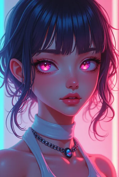 snthwve style, nvinkpunk Closeup face portrait of (((sks person))), smooth soft skin, big dreamy eyes, beautiful intricate colored hair, symmetrical, anime wide eyes, soft lighting, detailed face, by makoto shinkai, stanley artgerm lau, wlop, rossdraws, co...