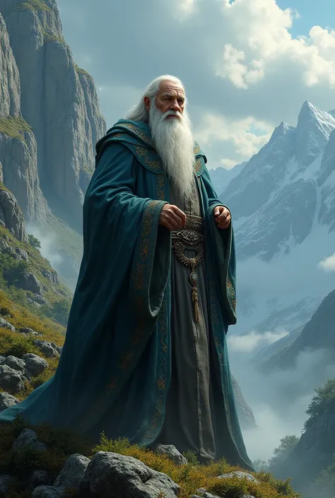 Create a realistic image of Gandalf the Lord of the Anais