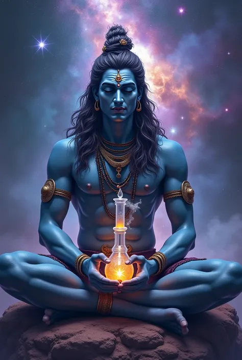 Lord Shiva with a bong