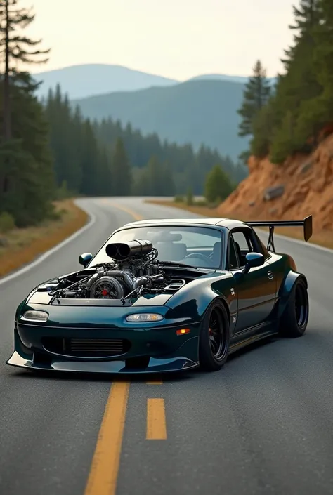 1995 Mazda Miata with Airplane Engine 