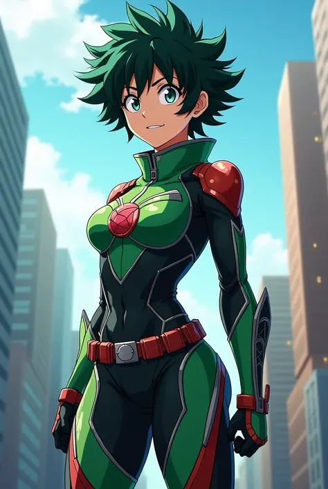 Hero costume similar to Izuku Midoriya&#39;s but for a girl