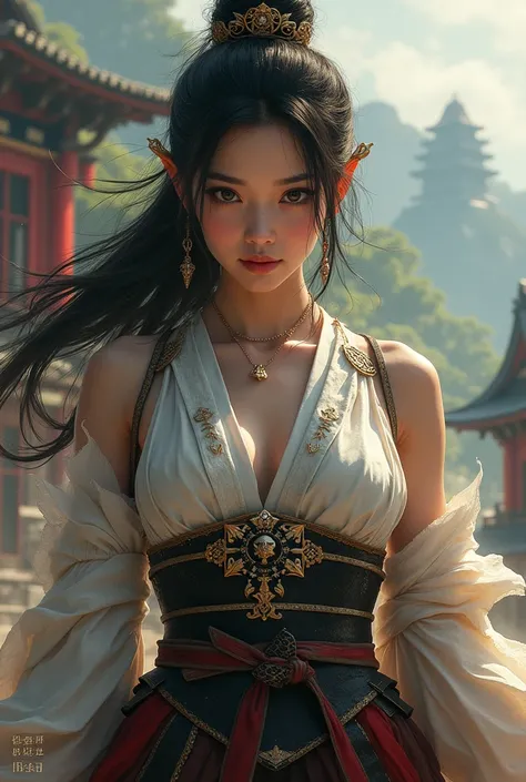 samurai woman, ((work of art, highest quallity, A highest quallity de imagem, high resolution, photorrealistic, CRU photo, 8k)), ((Extremely detailed 8k unified CG wallpaper)), (huge stunning photo of goddess, Very hot and sexy, jaw dropping beauty, perfec...