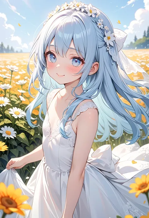 masterpiece, best quality, extremely detailed, (illustration, official art:1.1), 1 girl ,(((( light blue hair)))), ,(((( light blue long hair)))),light blue hair, ,((blush)) , cute face, big eyes, masterpiece, best quality,(((((a very delicate and beautifu...