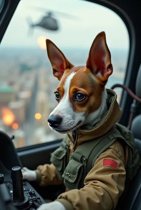 Jack Russell terrier bombs Kiev from heli